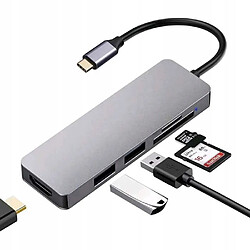 GUPBOO Adaptateur Type C Hub HDMI 4K + USB 2.0 + USB 3.0 SD,JL1484 pas cher