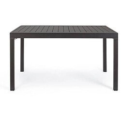 Mes Table de jardin extensible 135/270 cm en aluminium anthracite - AMINA