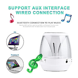 Universal Enceinte bluetooth sans fil led support mains libres carte tf lecture usb fm pas cher