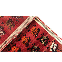 Vidal Tapis de laine 191x106 rouge Gabbeh