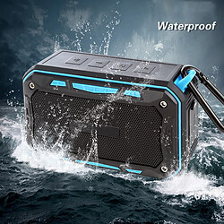 Universal Blue Portable Subwoofer Douche Outdoor Etanche Sans fil Bluetooth Haut-parleur USB Prise en charge des haut-parleurs Aux TF FM Radio Subwoofer Subwoofer Portable pas cher