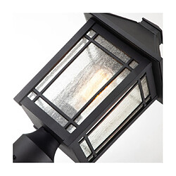 Acheter Elstead Lighting Lampe sur pied extérieur Quoizel Aluminium,verre grainé transparent Noir