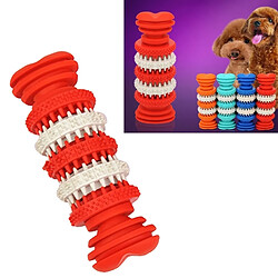 Wewoo Jouet pour Animaux rouge chien domestiques Nettoyage de dents Jouets à mâcher en caoutchouc souple non toxique, petite taille, longueur: 12 cm