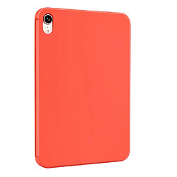 Coque en silicone anti-rayures avec porte-stylo rouge pour votre iPad mini (2021)