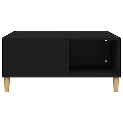 Acheter vidaXL Table basse noir 80x80x36,5 cm bois d'ingénierie