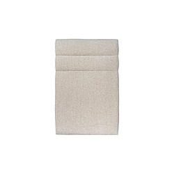 Sommeil de plomb Tete de lit Lignes Bouclette Beige L 90 cm - Ep 10 cm rembourré