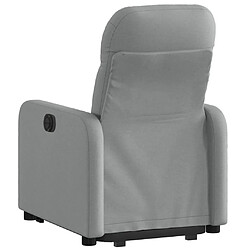 Avis vidaXL Fauteuil inclinable électrique gris clair tissu