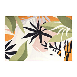 Vente-Unique Tapis intérieur ou extérieur motif tropical - 200 x 300 cm - Multicolore - FLAVIA