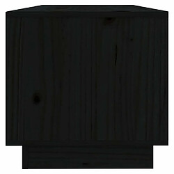 Acheter Maison Chic Meuble TV scandinave - Banc TV pour salon Noir 90x35x35 cm Bois de pin massif -MN50321