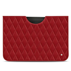 Pochette cuir Apple iPad Pro 12.9' (2018) - Pochette - Rouge - Couture ( Nappa - Pantone #d50032 ) - NOREVE