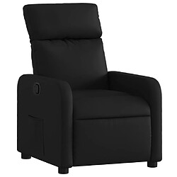 Maison Chic Fauteuil Relax pour salon, Fauteuil inclinable Noir Similicuir -GKD66010