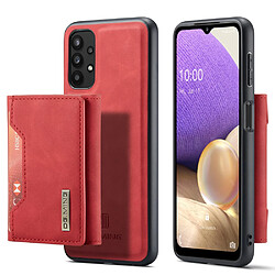 Dg.Ming Coque en TPU magnétique amovibles, hybride avec béquille rouge pour votre Samsung Galaxy A32 5G