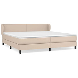 Maison Chic Lit Adulte - Lit simple Lit à sommier tapissier avec matelas moelleux - Meuble de Chambre - Cappuccino 200x200 cm -MN40262