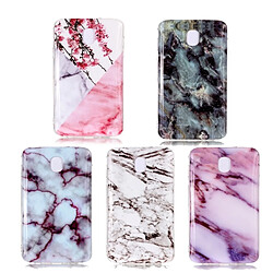 Wewoo Coque en TPU Motif Marble Pour Galaxy J7 2018 Blanc pas cher