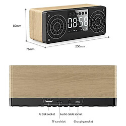 Avis Universal Haut-parleur Bluetooth de subwoofer en bois