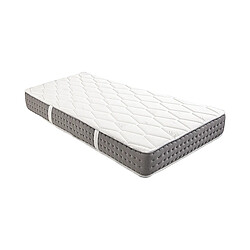 Visiodirect Matelas à ressorts ensachés ALIAC 140x190 cm, en mousse Haute Densité, ferme, avec face été/hiver, épaisseur 24cm