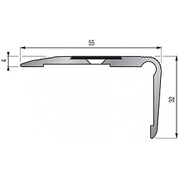 Dinac NEZ DE MARCHE 55X32MM PERCE 3T EN 3M