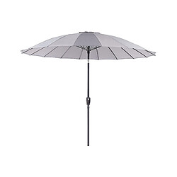 Beliani Parasol de jardin d 2.55 m gris clair BAIA