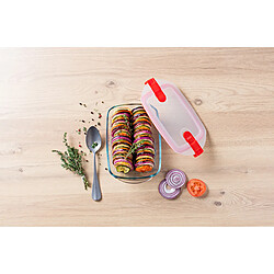 Pyrex PLAT RECTANGULAIRE 1.1L 23*15CM AVEC COUVERCLE BOUTON VAP COOK & HEAT