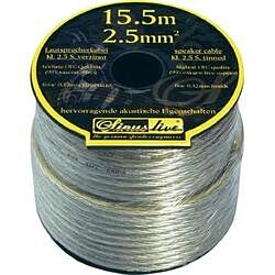 Câble haut-parleur Sinuslive 1 x 2.5 mm² argent 15.5 m