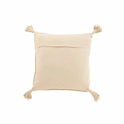 Paris Prix Coussin Déco Jute 50x50cm Beige & Marron