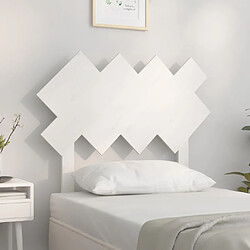 vidaXL Tête de lit Blanc 92x3x81 cm Bois massif de pin