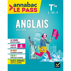 Anglais, LV1-LV2, terminale L, ES,S - Occasion