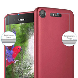 Cadorabo Coque Sony Xperia XZ1 Etui en Rouge pas cher