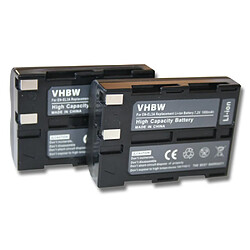 vhbw 2x Batteries remplacement pour Nikon EN-EL3, EN-EL3a pour appareil photo, reflex numérique (1000mAh, 7,2V, Li-ion)