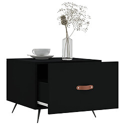 Acheter Maison Chic Lot de 2 Tables basses,Table Console pour salon noir 50x50x40 cm bois d'ingénierie -MN52842