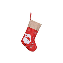 C269 2PCS Rouge Old Homme Noël Stocking Noël Pendentif Noël Arbre de Noël Décoration Cadeau Bag Cheminée Pendentif