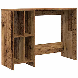 vidaXL Bureau vieux bois 102,5x35x75 cm bois d'ingénierie