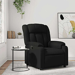 Maison Chic Fauteuil Relax pour salon, Fauteuil inclinable Noir Similicuir -GKD50652