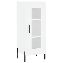 Acheter vidaXL Buffet haut Blanc 34,5x34x180 cm Bois d'ingénierie