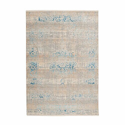 Paris Prix Tapis Vintage à Franges Baroque III Gris & Turquoise 120 x 170 cm