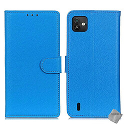 Htdmobiles Housse etui portefeuille avec coque intérieure en silicone pour Wiko Y82 + film ecran - BLEU