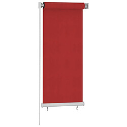 Maison Chic Store roulant d'extérieur | Volet roulant | Rideau roulant 60x140 cm Rouge PEHD -GKD50158