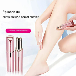 Épilateur électrique rechargeable par USB en forme de rouge à lèvres pour femme, épilateur facial indolore et sûr pour tout le corps