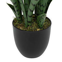 Avis Atmosphera, Createur D'Interieur Sansevieria artificielle avec pot plastique - H. 90 cm - Vert