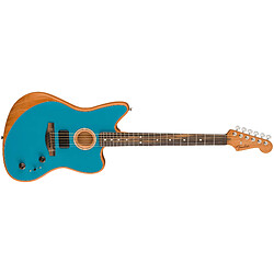 Avis American Acoustasonic Jazzmaster EB Ocean Turquoise+ Housse Fender