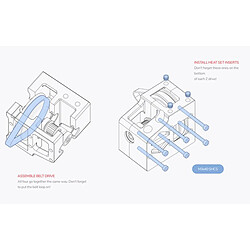 1 Pack Attaches Vis Noix Assortiment Complet Kit DIY pour Voron V2.4 3D Imprimante Accessoires, fait de matériaux de haute qualité, durable et pas cher