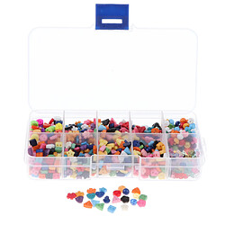 1000pcs boutons de résine de couleur mélangée pour bricolage couture artisanat embellissement 6mm