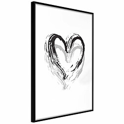 Paris Prix Affiche Murale Encadrée Painted Declaration of Love 20 x 30 cm Noir