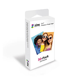 Agfa Photo Zink Pack de 30 Papiers Autocollants 75x50mm - Impressions Instantanées de Qualité Supérieure, Couleurs Vives et Sans Encre Requise - Compatible avec appareils Kodak, Agfa, HP, Polaroid - Blanc