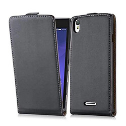 Cadorabo Coque Sony Xperia T3 Etui en Noir