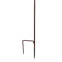 L'Héritier Du Temps Eolienne sur Pic Forme de Grenouille Mobile de Jardin en Acier Oxydé 12x53x162cm pas cher