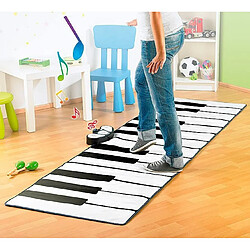 Playtastic Tapis Piano XXL Tapis de jeux musical - 14 touches blanches, 10 noires - 8 sons - Jack 3.5 mm