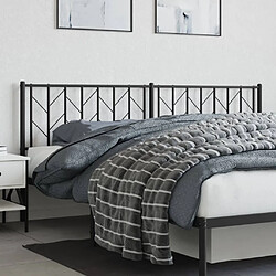 Avis Maison Chic Tête de lit moderne pour chambre - Décoration de lit métal noir 193 cm -MN60719