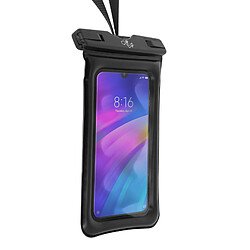 Avizar Étui Waterproof Smartphone IPX8 Brassard Sport Tour du cou Air Case Clipeyz Noir