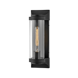 Elstead Lighting Applique murale extérieur Hinkley Aluminium,laiton,verre transparent Noir texturé